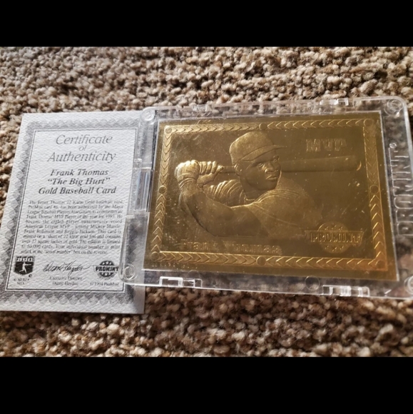 Set 4 of 24 kt gold plated baseball cards - Picture 1 of 4